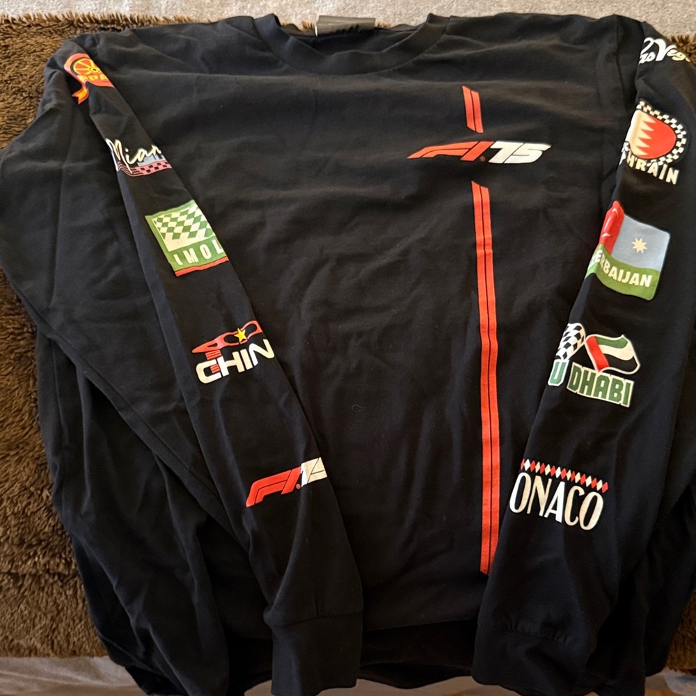 F1 Racing Sweatshirt with Red Logo (unisex)
